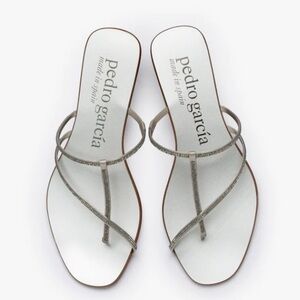 Pedro Garcia Swarovski Crystal Estee Embellished Sandals